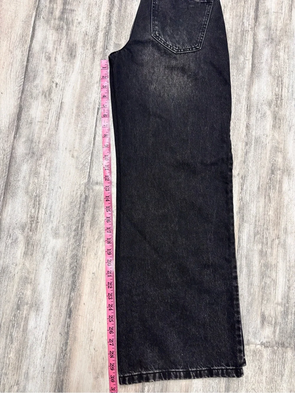 Cotton On Relaxed Wide Leg Jeans Black Wash High Rise Size 2 Y2K  Streetwear - Picture 8 of 10